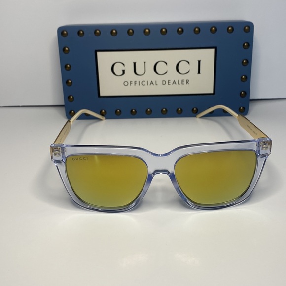New - GUCCI Gold Square Unisex Sunglasses
GG0976S 004 56 - Picture 3 of 15
